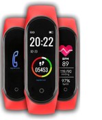 Resim pazariz M4 Akıllı Bileklik Renkli Ekran 2022 Versiyon Android Ve Ios Uyumlu Nabız Ölçer Tema Değişim 