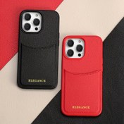 Resim Yeni Çıkış 14Pro Deri Kılıf Kartlık ile, Litchi Dokulu, İş Stili İnce Koruyucu Kapak iPhone 13, 12 Pro, 15 Pro Max - Çeşitli Renkler 