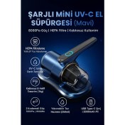 Resim Kılıforyum El Süpürgesi Şarjlı Mini Uv-C Işınlı – Hepa Filtreli, Kablosuz, 8000PA Güç Yeni Nesil 