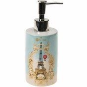 Resim Genel Markalar SERAMİK SIVI SABUNLUK ROMANTİK YEŞİL MODEL 7x7x18cm 320ml BANYO SETİ 