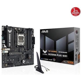 Resim Asus Tuf Gamıng A620am-plus Wıfı6 Ddr5 Hdmı-dp Pcıe 4.0 Am5 Matx 