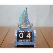 Resim Ahşap Yelken Takvim 
