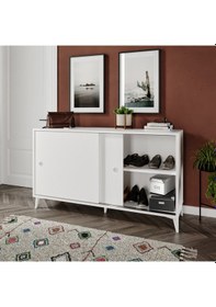 Resim Joker Çok Amaçlı Ayakkabılık Beyaz - Tamamı 1. Kalite Mdf Beyaz 