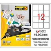Resim Ekstrafix A4 Lazer Etiket 100Lü 63.5X72 