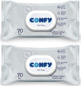Resim Confy Premium Sensitive Islak Mendil 2 X 70'Li 