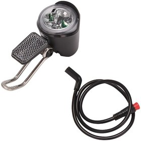 Resim Symbee Elektrikli Bisiklet Led Ön Işığı 6v-60v Evrensel Su Geçirmez 2 Pin Bağlantı Kolu, Şehir Ve Yol Bisikleti Için Parlak, Geniş Aydınlatma Aralığı 