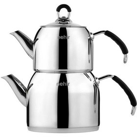 Resim Nehir Modern Maxi Çaydanlık Siyah Gri 