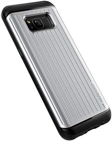 Resim Vrs Design Vrs86098 Galaxy S8 Waved Hard Drop Kılıf, Arka Kapak Satin Silver 