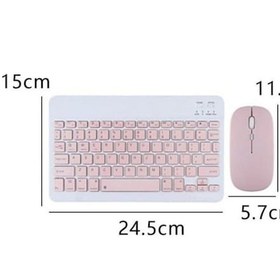 Resim Huawei Honor Pad X9 11.5 İnç Kılıf Uyumlu Standlı Kablosuz Bluetooth Klavye Mouse Set Kılıf 