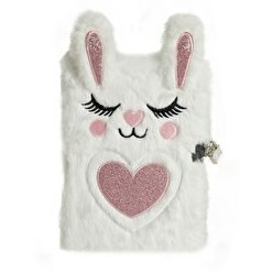 Resim Kilitli Peluş Loli Defter 
