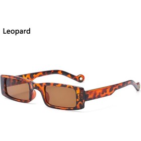 Resim Xifu Shop C Leopar Tarzılar Trend Kare Retro Moda Dikdörtgen Plaj Uv Koruma (Yurt Dışından) 
