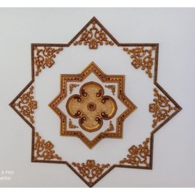 Resim DECOZZA Dekoratif Köşe Motifi Bronz 4'lu Paket 