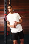 Resim Defacto Fit Slim Fit Bisiklet Yaka Baskılı Sporcu Tişört 