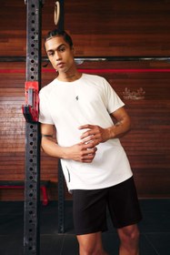 Resim Defacto Fit Slim Fit Bisiklet Yaka Baskılı Sporcu Tişört 