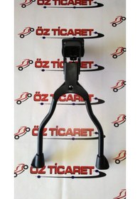 Resim Bisiklet Ortadan Motor Tip Çatal Ayak Siyah 