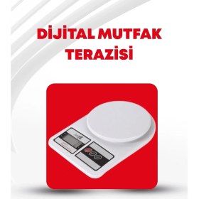 Resim Pileli Store 10 kg Kapasiteli LCD Ekranlı Dijital Mutfak Tartıs 