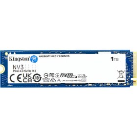 Resim Kingston 1tb Nv3 M.2 2280 Nvme Ssd | Pcıe 4.0 Gen 4x4 | Up To 6000 Mb-s | Snv3s-1000g 