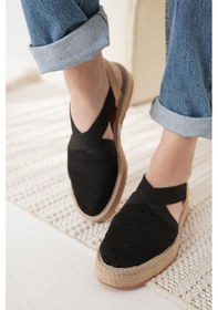 Resim Rosa Kadın Siyah Espadril Ayakkabı Siyah 