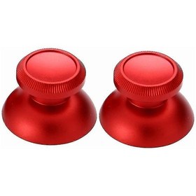 Resim Ps4 Xbox One Thumb Stick Uyumlu 2 Adet Yedek Metal Joystick Kapağı Kılıfı:kırmızı Newway 