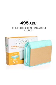 Resim MATMEL 495 Adet Kirli Bebek Bezi Kapasiteli Çöp Poşeti (5 ADET) 