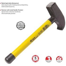 Resim shopwave S.D. Kamyoncu Metal Saplı Çekiç 2000 gr 