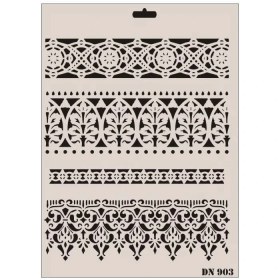 Resim Belle Fusion Mey Ithalat® Rich Dantel Seri DN-903 Stencil 35X25 cm 