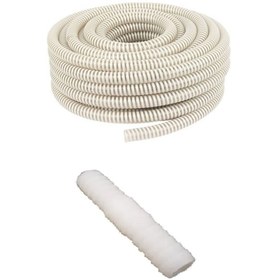 Resim Universal Klima Su Tahliye Hortumu 10 Metre Drenaj Hortumu + Ek Parça Nipel 