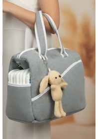 Resim Peluş Tavşanlı Anne Bebek Bakım Çantası Çok Renkli 