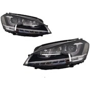 Resim X POWER TUNİNG Vw Golf 7 Krom U Led Far Kayar Sinyal 2012-2016 