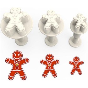 Resim Gingerman Basmalı (Enjektörlü) Kopat Kurabiye Kalıbı - 3'lü 