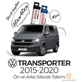 Resim Bosch Aerotwin Vw Transporter T6 2015-2020 Ön - Arka Silecek Seti 