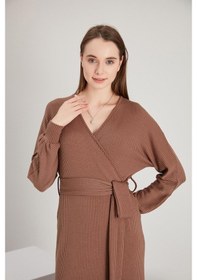 Resim Alexander Gardi Alexandergardı Kruvaze Yaka Elbise (B21-36900) 