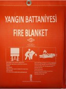 Resim onse 100*140 Yangın Battaniyesi 