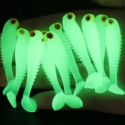 Resim 20 adet Luminous Yumuşak Silikon Balık Yemi, 5.0 cm Wobbler Balık Yemi, Çanta Avcılık Balık Seti 