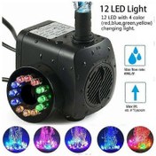 Resim Bahçe Ve Gölet İçin 12 Led'li 15w 800l/h Çeşme Pompası - Model 