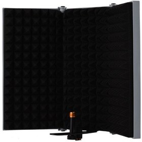 Resim Lemestar Üçlü Mikrofon Rüzgar Koruması, Abs+spons , Katlanabilir Taşınabilir, Ses Gürültüsünü Azaltır, Dışarıda Kayıt Ve Şarkı İçin Gri Diğer 