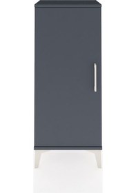 Resim Arges Komodin 2 Raflı Tek Kapaklı 44x30x106 Antrasit-antrasit Antrasit 