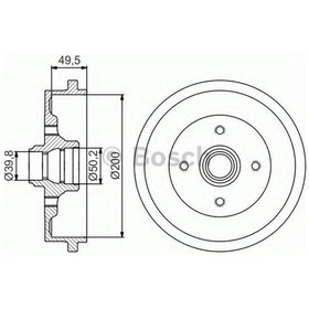 Resim Audi 80 Fren Kampanası 1978 - 1987 Arası Büyük Tip Çap 200Mm 