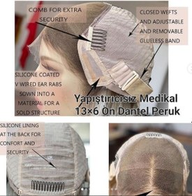 Resim HERA BUZ SARIŞIN DANTEL PERUK ÜNİTESİ 