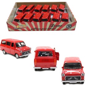 Resim Berattoys Sesli Işıklı Metal Çiçek Abbas Minibüs 1,36 Ölçek Çek Bırak Oyuncak Metal Araba Model Araç 