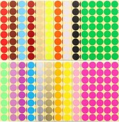 Resim 20 Yaprak Çok İşlevli Nokta Çıkartmaları Yuvarlak Etiket Etiketi Yuvarlak Sınıflandırma Etiketleri Etiket Etiketi 