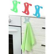 Resim Pratik Mağazam Hang It Pratik Kolay Taşımabilir Havlupan 2 Kancalı Banyo Askısı 