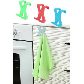 Resim Pratik Mağazam Hang It Pratik Kolay Taşımabilir Havlupan 2 Kancalı Banyo Askısı 