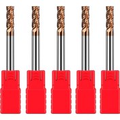 Resim Sourcingasia Adet Karbür Kare Uçlu Değirmen -1/8 Inç Mikro Tahıl Karbür Uçlu Değirmen (Yurt Dışından) 