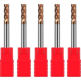 Resim Sourcingasia Adet Karbür Kare Uçlu Değirmen -1/8 Inç Mikro Tahıl Karbür Uçlu Değirmen (Yurt Dışından) 