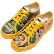 Resim Dogo Kadın Vegan Deri Yeşil Sneakers - Sugar Skull Tasarım 