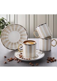 Resim Gönül Porselen 6'lı Kahve Takımı-g4007 