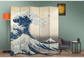 Resim Ando Hiroshige - The Great WaveTemalı Paravan Room Divider Oda Bölücü PRVN-AH1, 220 x 180 