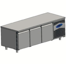 Resim CSA Inox CSA Karacasan (430 Çelik) 615 Lt 200 cm Üç Kapılı Mangal Altı Kebap Dolabı 