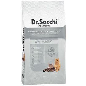 Resim Dr. Sacchi Somon ve Ton Kısırlaştırılmış Kedi Maması 10 Kg 